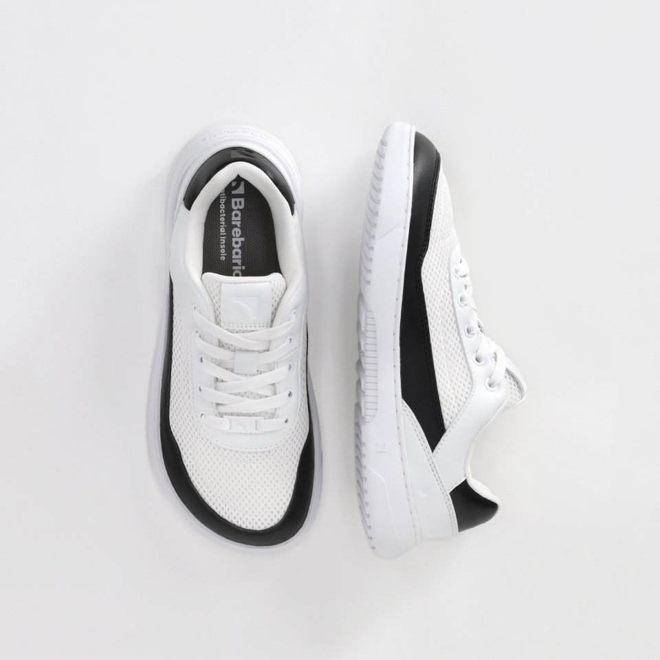Barefoot Sneakers Barebarics Vaporo - White & Black