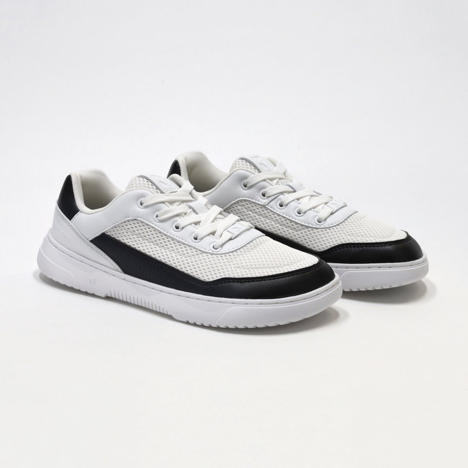 Barefoot Sneakers Barebarics Vaporo - White & Black
