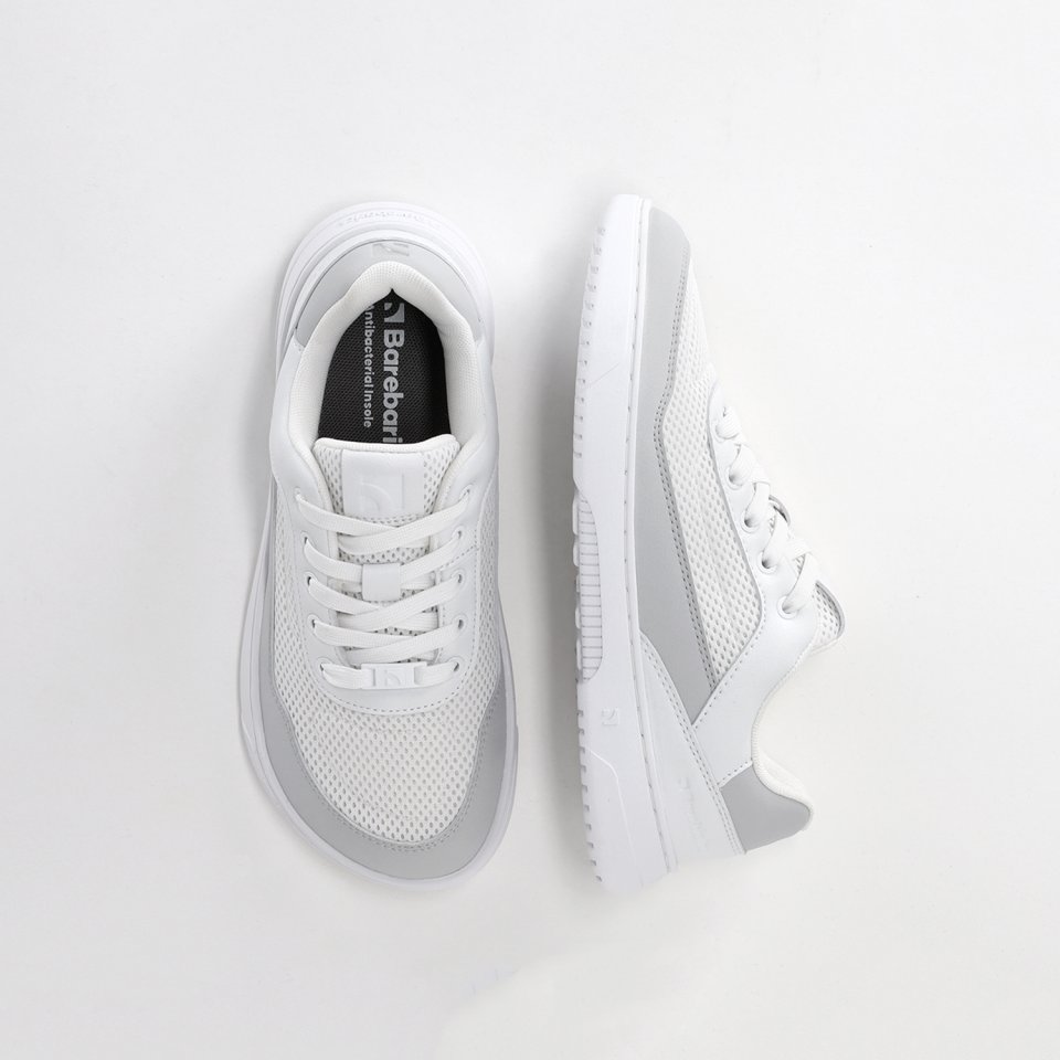 Barefoot Sneakers Barebarics Vaporo - White & Light Grey