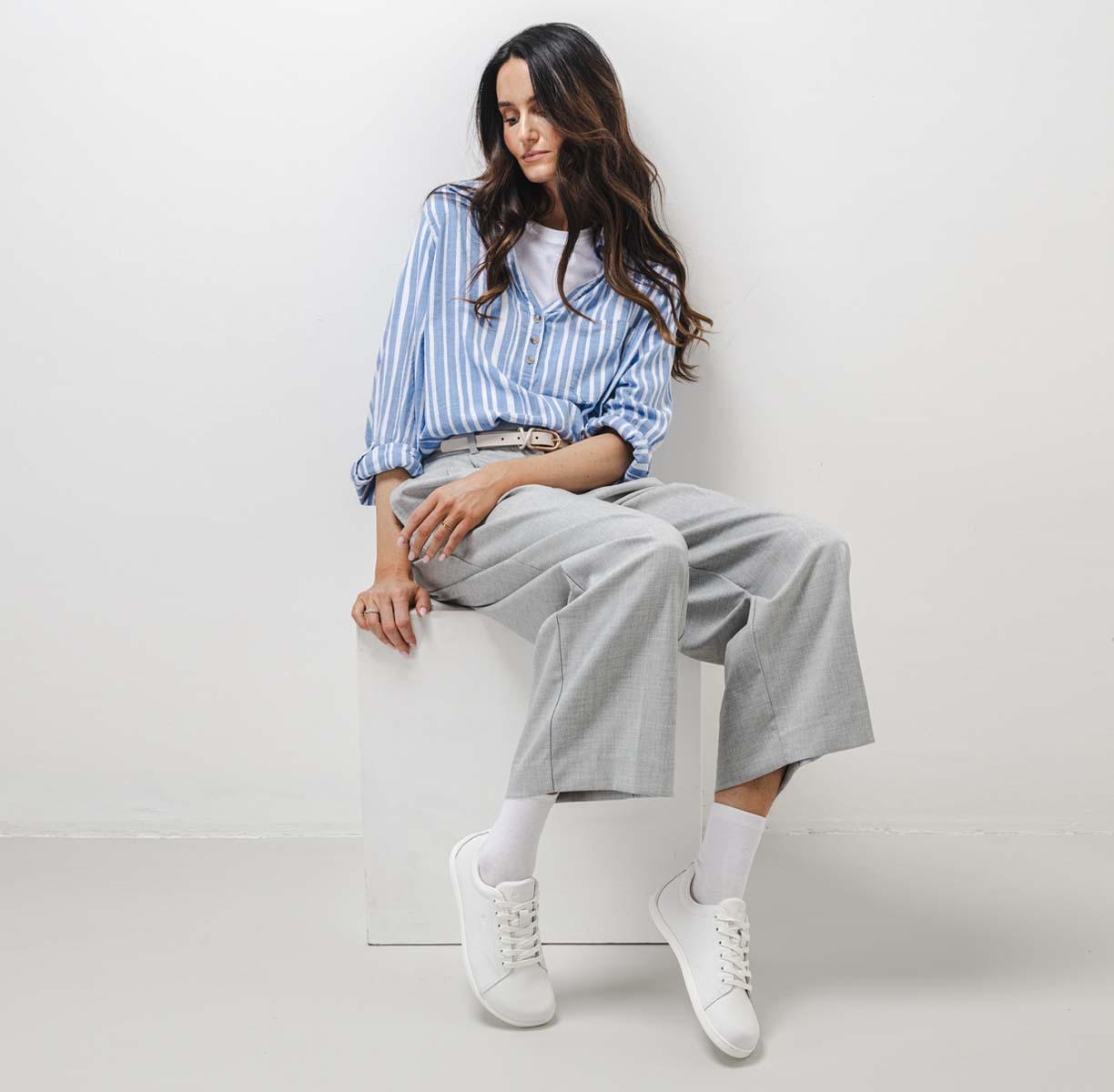 Be Lenka Core All White, minimalist shoes, casual lifestyle outfit
