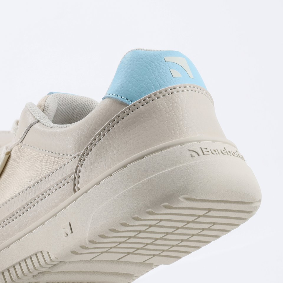 Barefoot Sneakers Barebarics Zing Vegan - Off-White & Blue