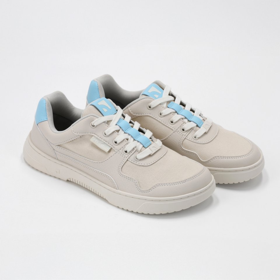 Barefoot Sneakers Barebarics Zing Vegan - Off-White & Blue