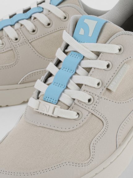 Barefoot Sneakers Barebarics Zing Vegan - Off-White & Blue