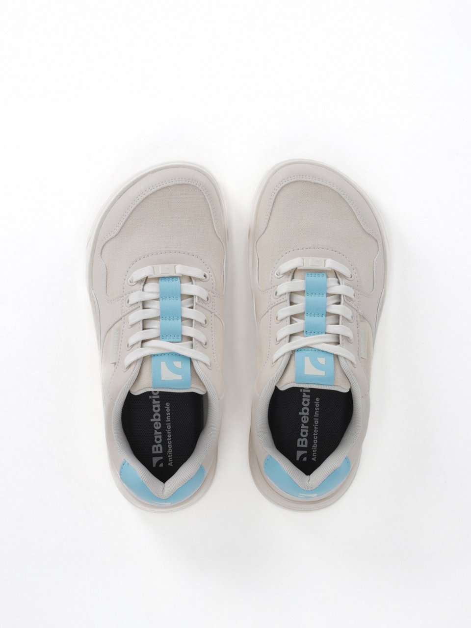 Barefoot Sneakers Barebarics Zing Vegan - Off-White & Blue