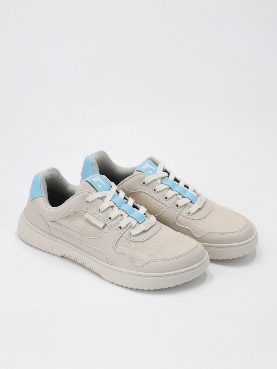 Barefoot Sneakers Barebarics Zing Vegan - Off-White & Blue