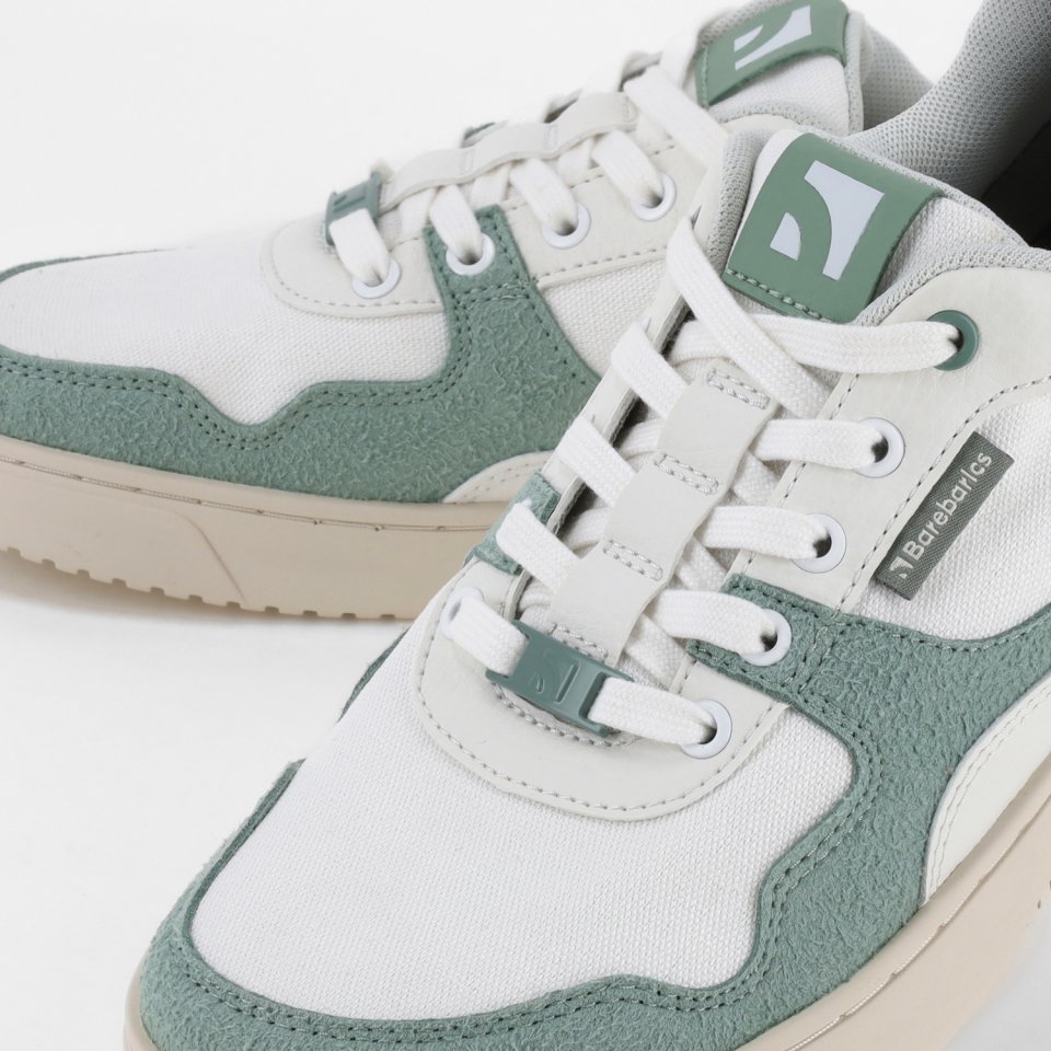 Barefoot Sneakers Barebarics Zing Vegan - White & Green