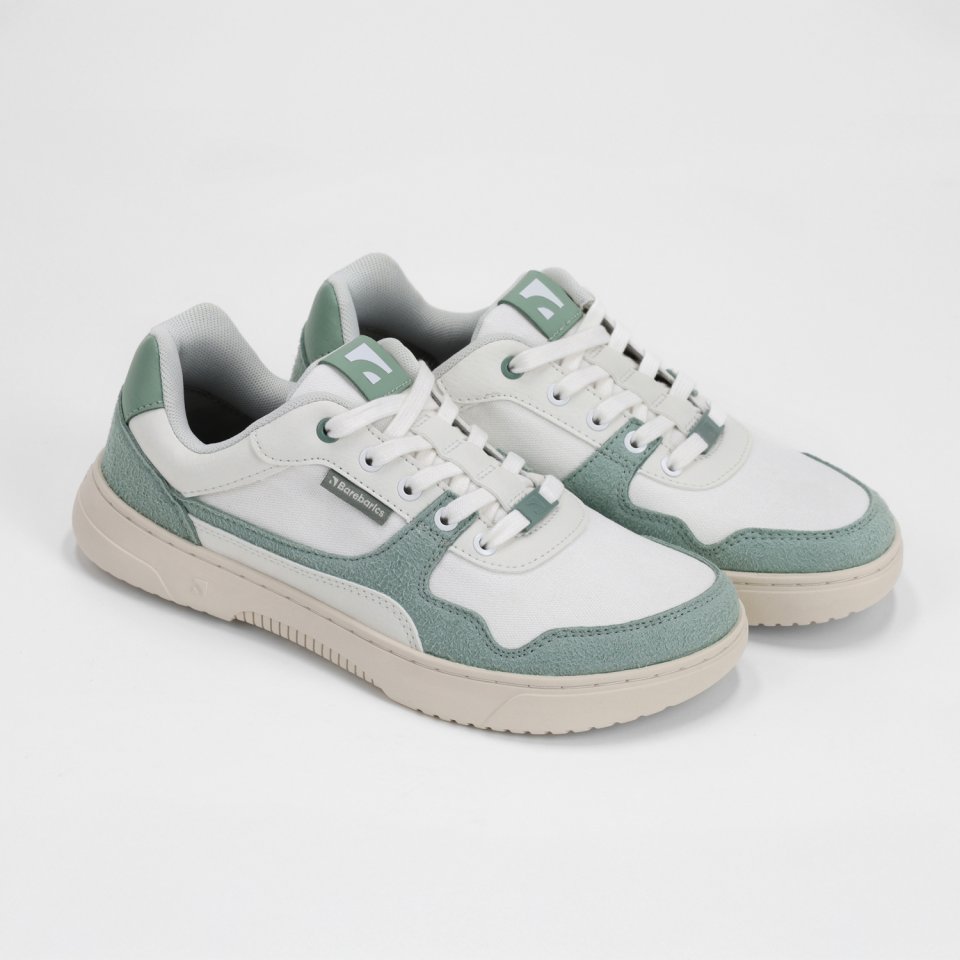 Barefoot Sneakers Barebarics Zing Vegan - White & Green
