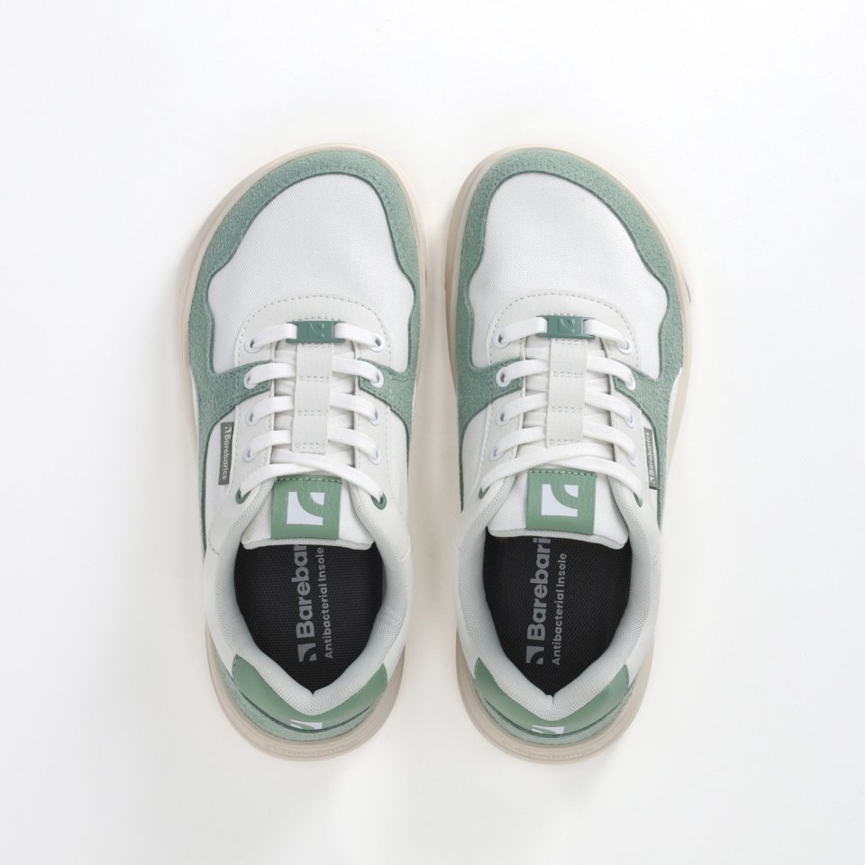 Barefoot Sneakers Barebarics Zing Vegan - White & Green