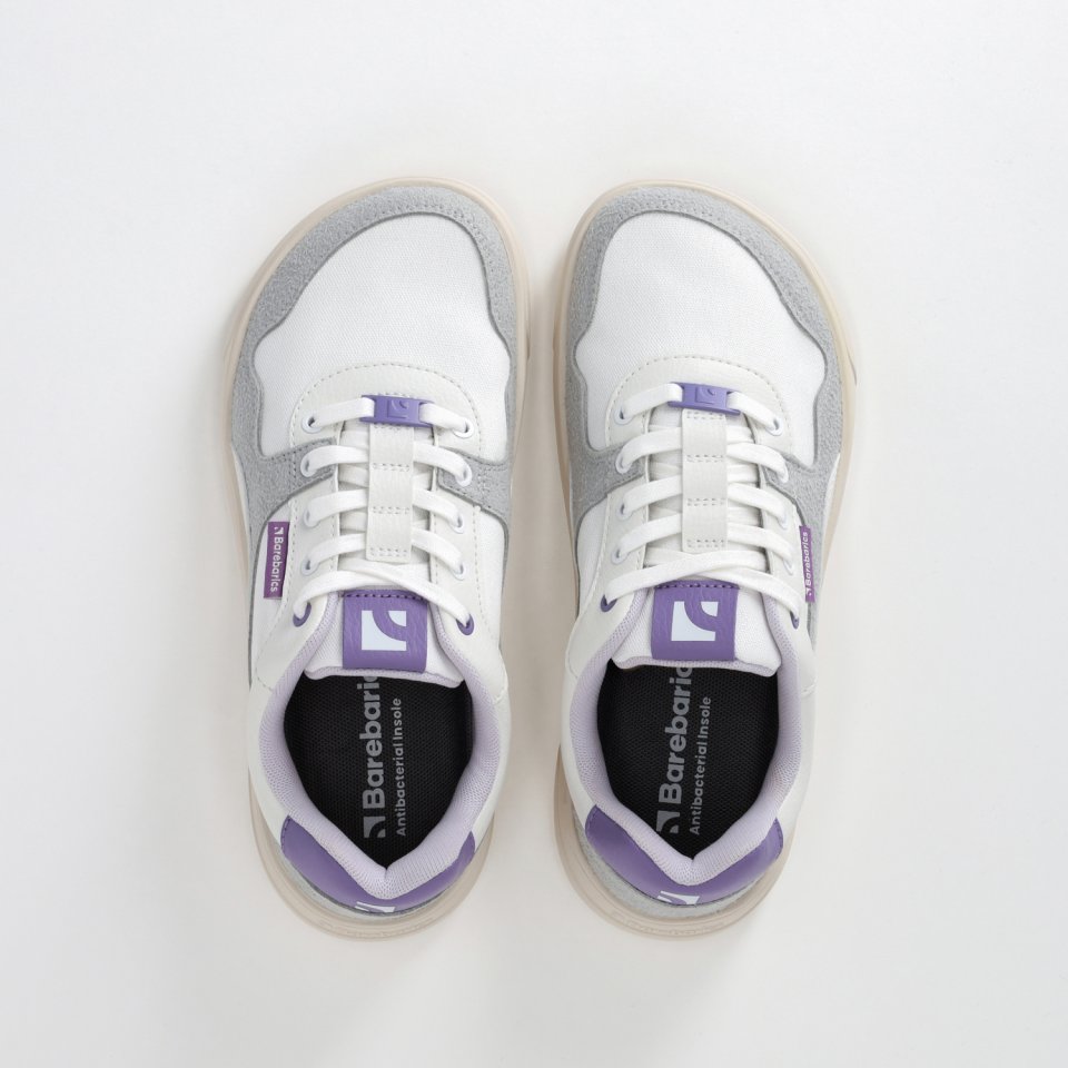 Barefoot Sneakers Barebarics Zing Vegan - White & Purple