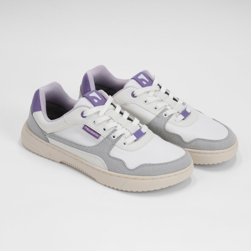 Barefoot Sneakers Barebarics Zing Vegan - White & Purple