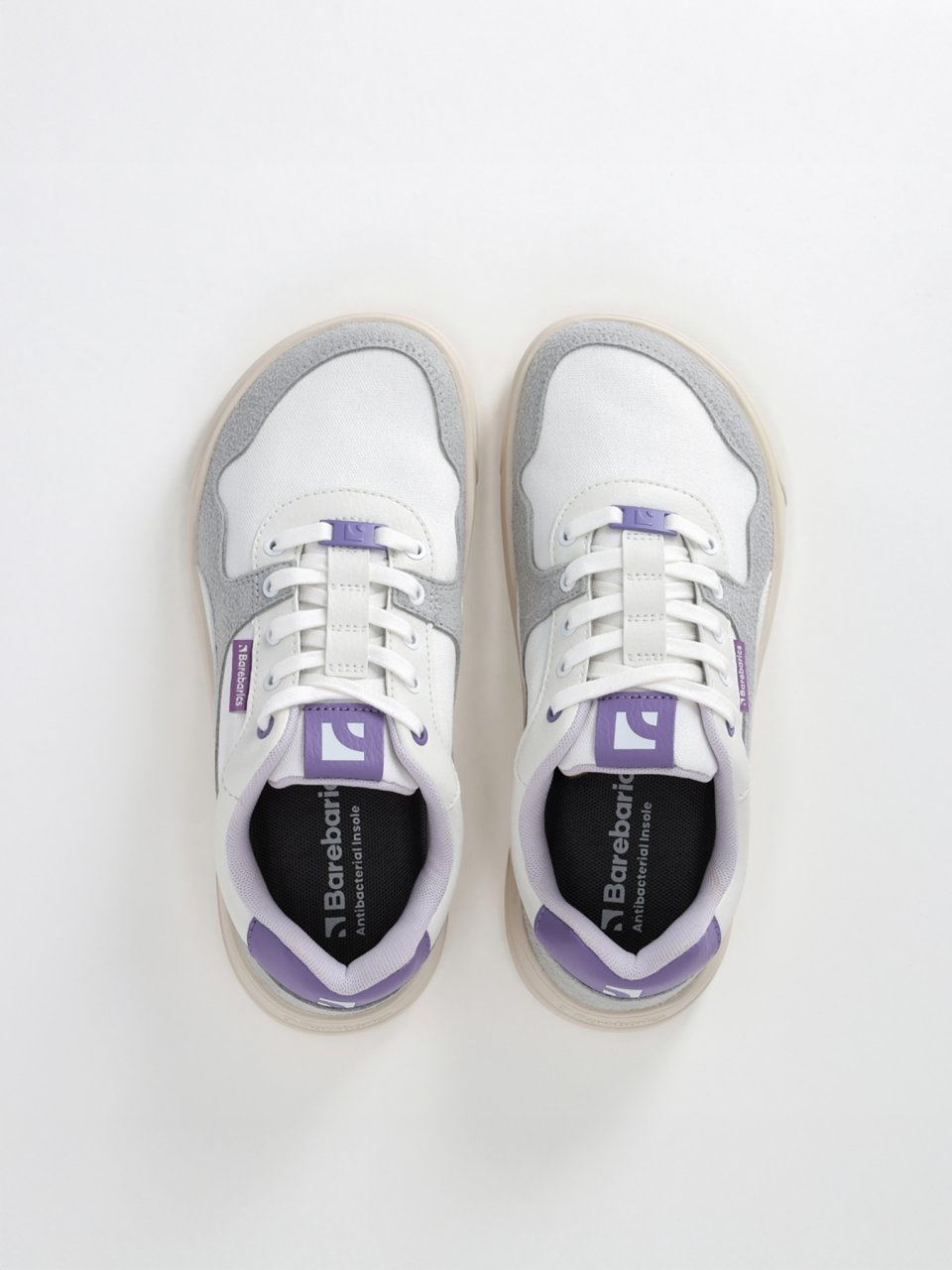 Barefoot Sneakers Barebarics Zing Vegan - White & Purple