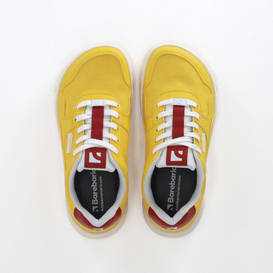 Barefoot Sneakers Barebarics Zing Vegan - Yellow & Red
