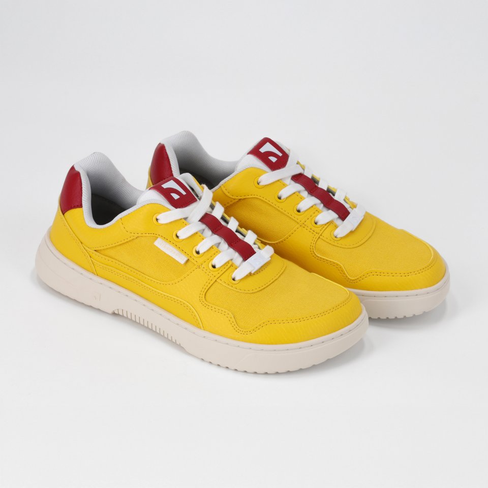 Barefoot Sneakers Barebarics Zing Vegan - Yellow & Red