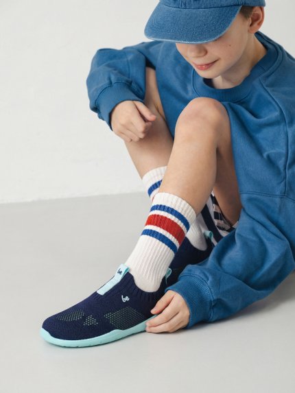 Kid's Barefoot Slip-on Shoes Be Lenka Luppo Kids - Blue & Aqua