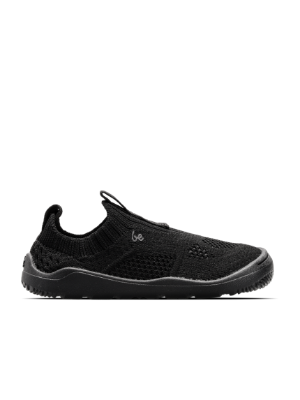 Kid's Barefoot Slip-on Shoes Be Lenka Luppo Preschool - All Black