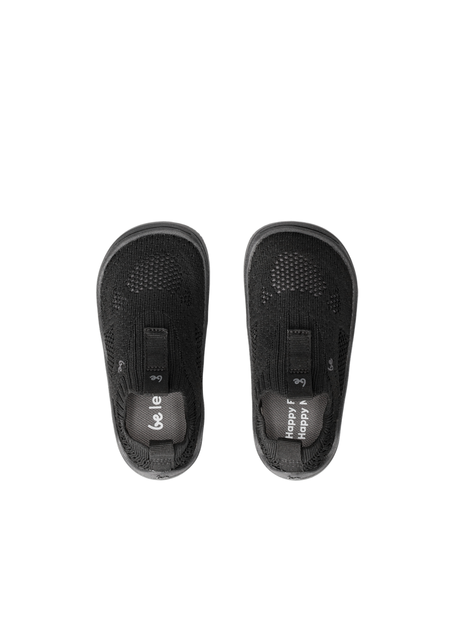 Kid's Barefoot Slip-on Shoes Be Lenka Luppo Preschool - All Black
