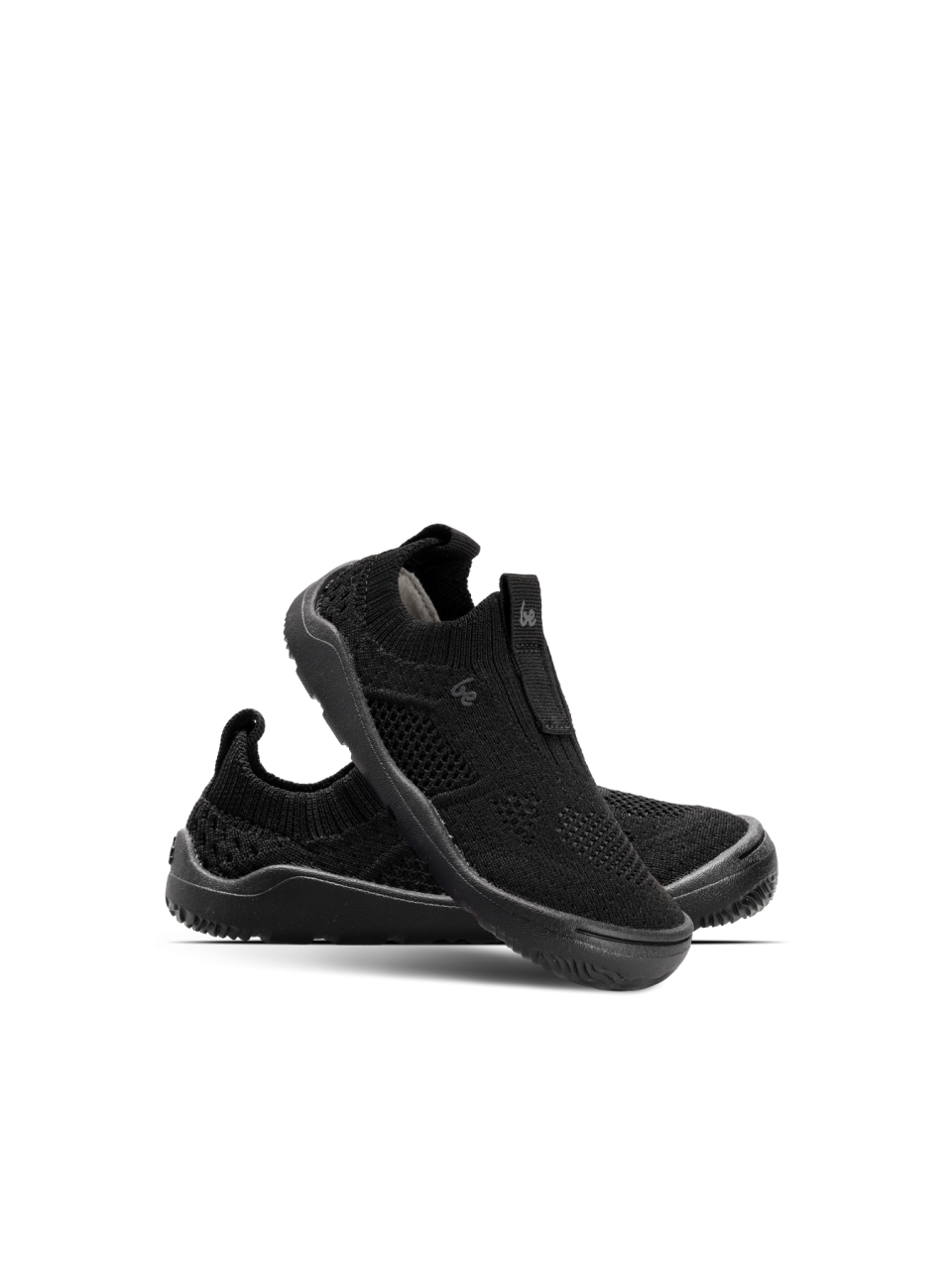 Kid's Barefoot Slip-on Shoes Be Lenka Luppo Preschool - All Black