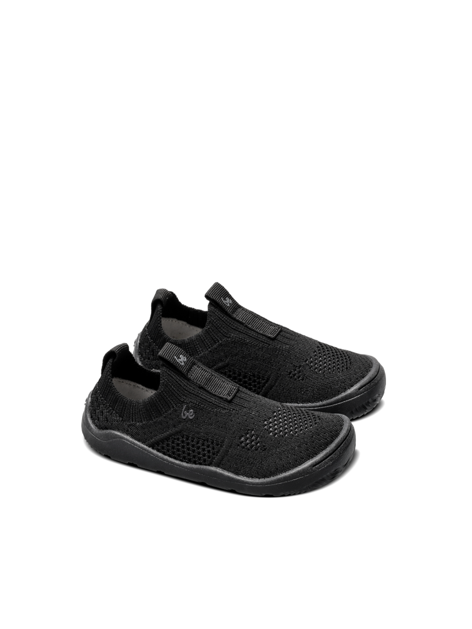Kid's Barefoot Slip-on Shoes Be Lenka Luppo Preschool - All Black