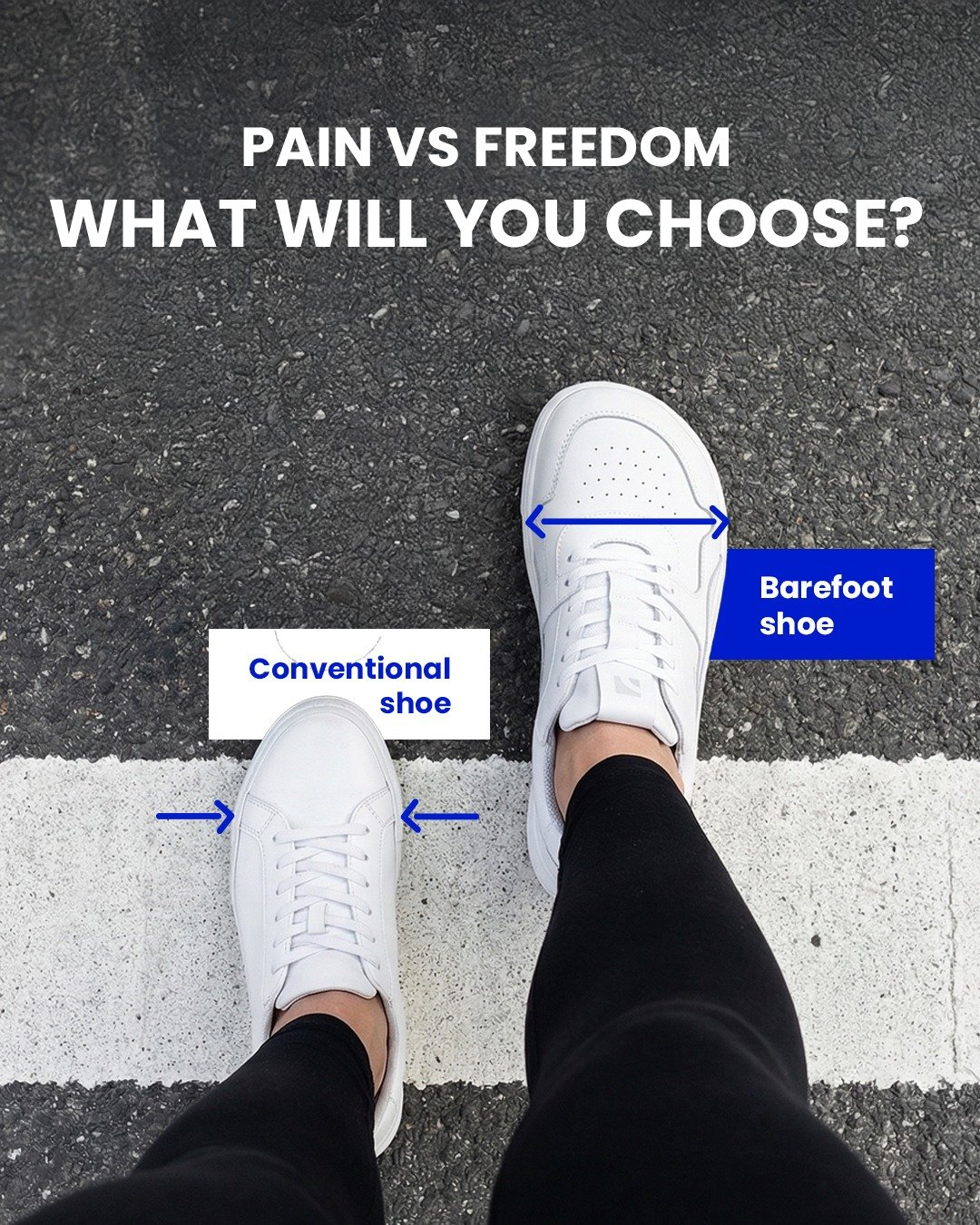 Two white sneakers. One questi