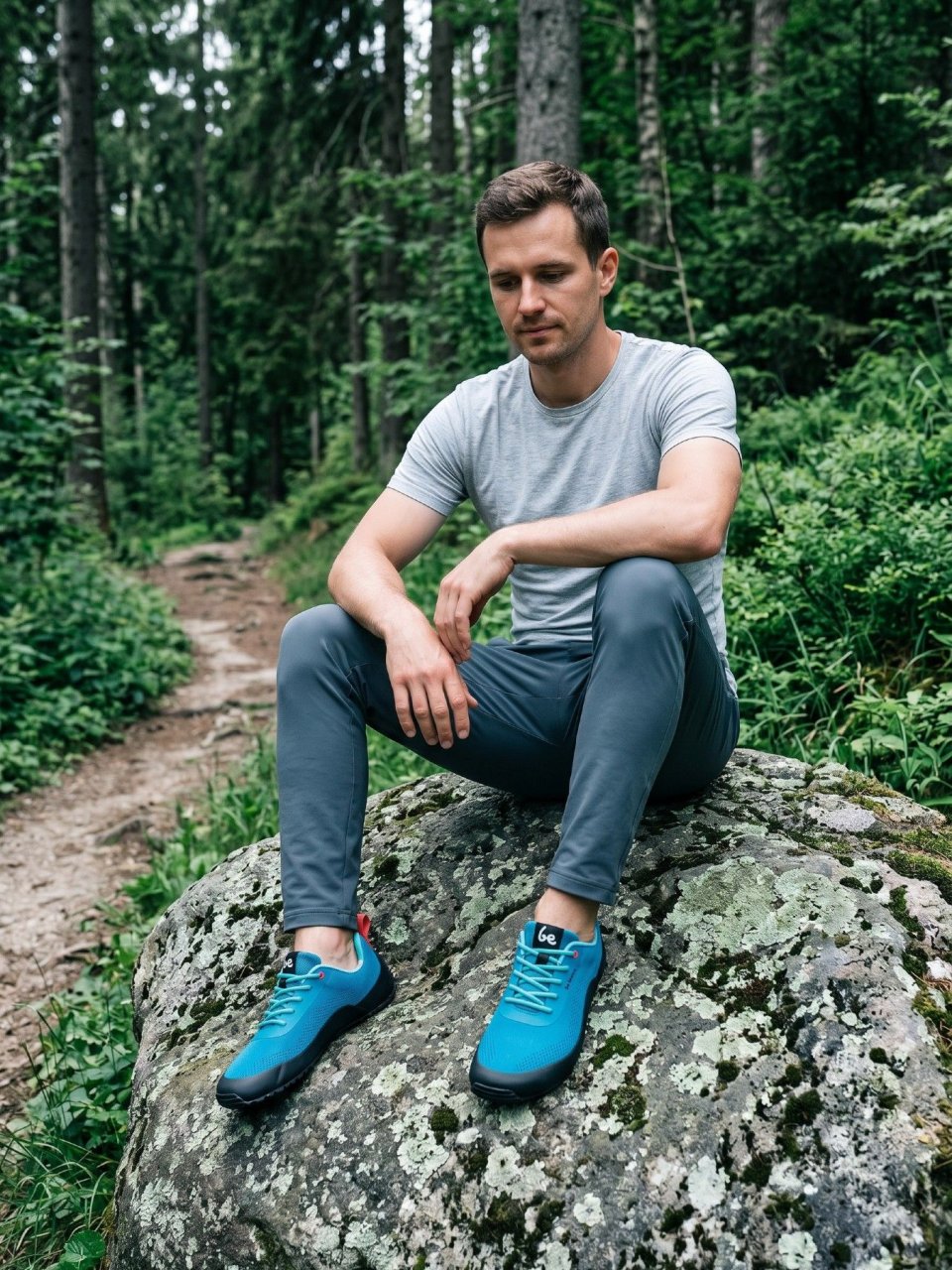 Barefoot Shoes Be Lenka Trailair - Aqua Blue