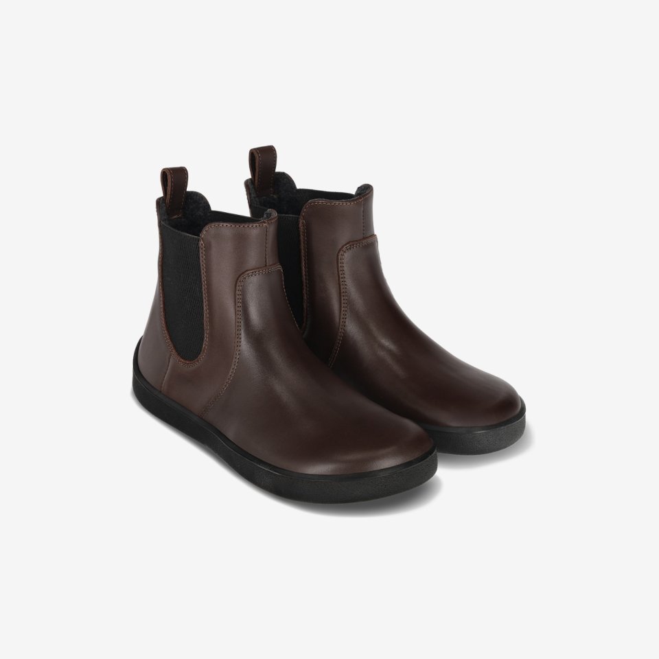 Barefoot Chelsea Boots Be Lenka Entice Neo - Dark Brown & Black