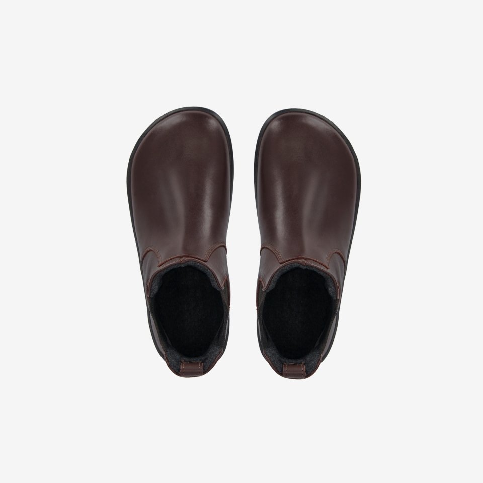 Barefoot Chelsea Boots Be Lenka Entice Neo - Dark Brown & Black
