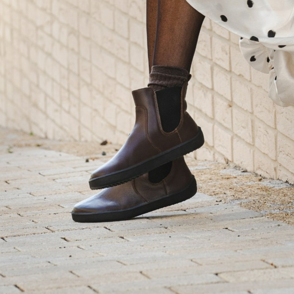 Barefoot Chelsea Boots Be Lenka Entice Neo - Dark Brown & Black