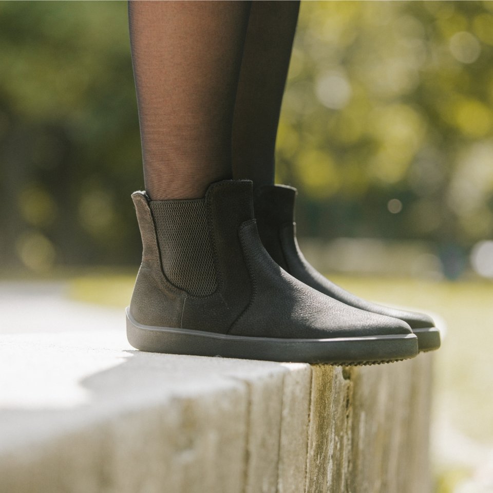 Barefoot Chelsea Boots Be Lenka Entice Neo - Matt Black