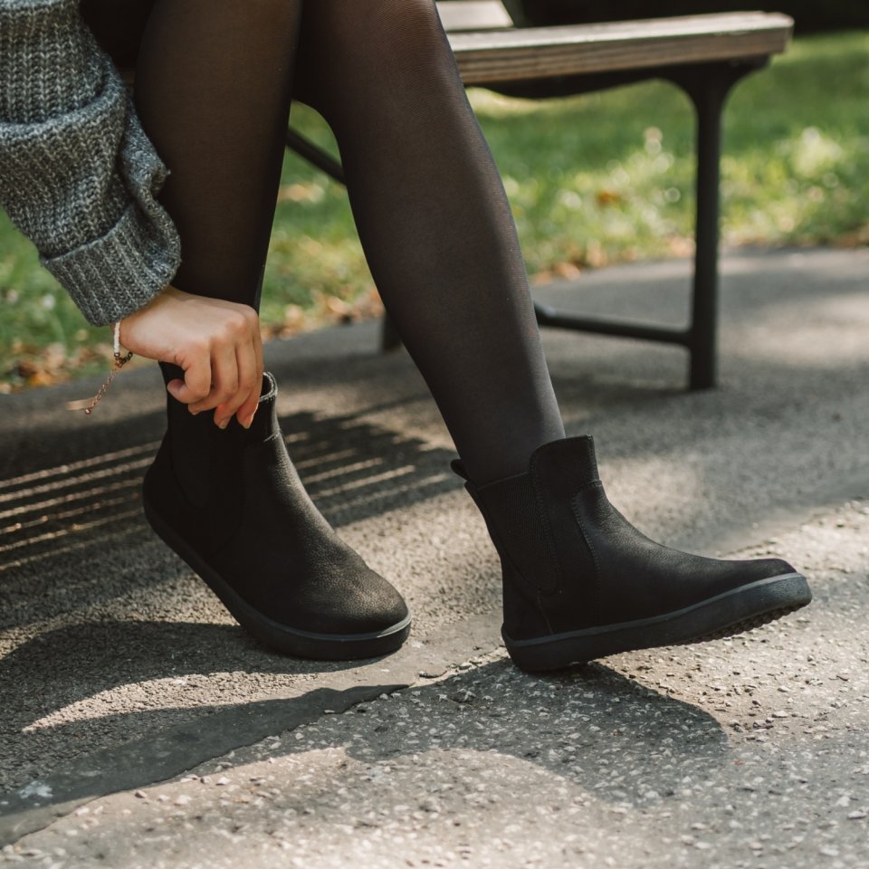 Barefoot Chelsea Boots Be Lenka Entice Neo - Matt Black
