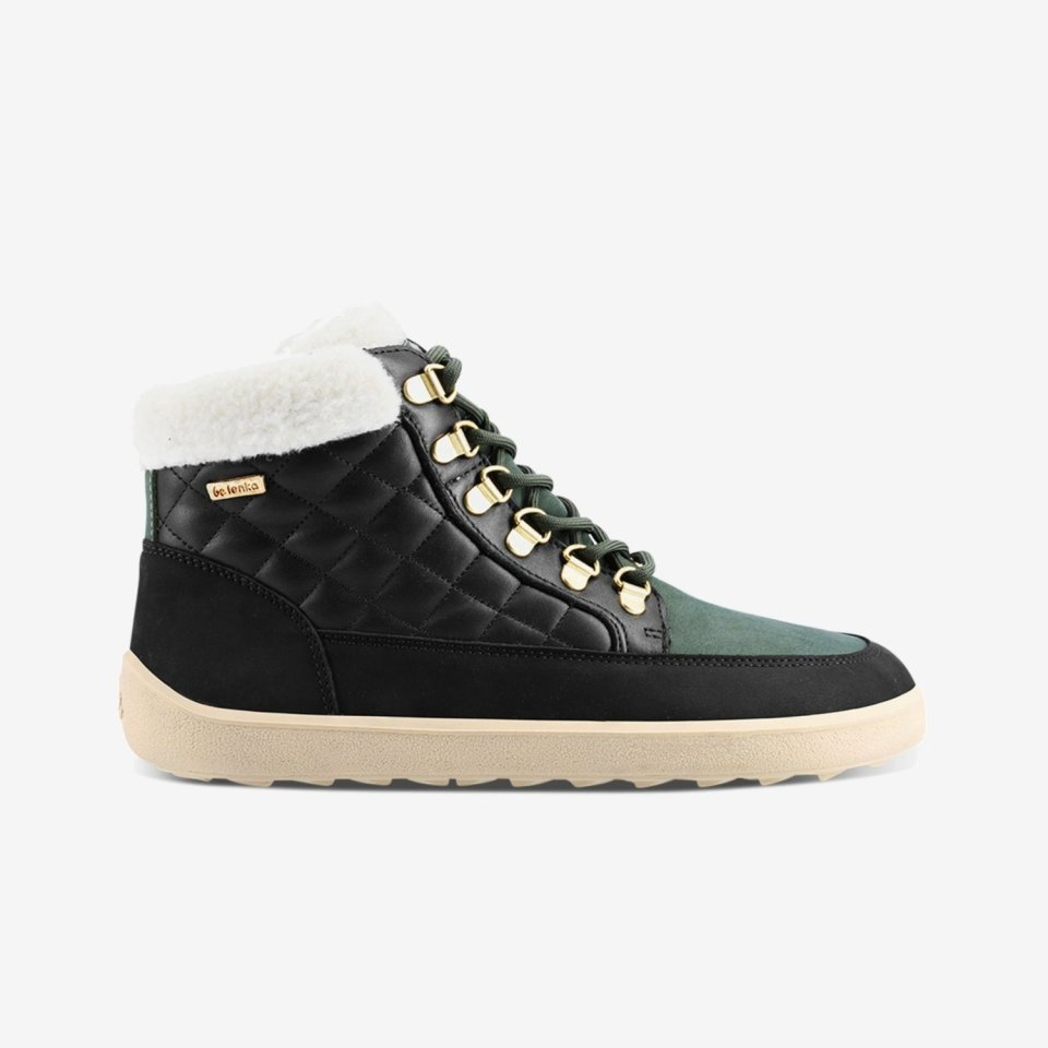 Barefoot Boots Be Lenka Olivia - Black & Dark Green