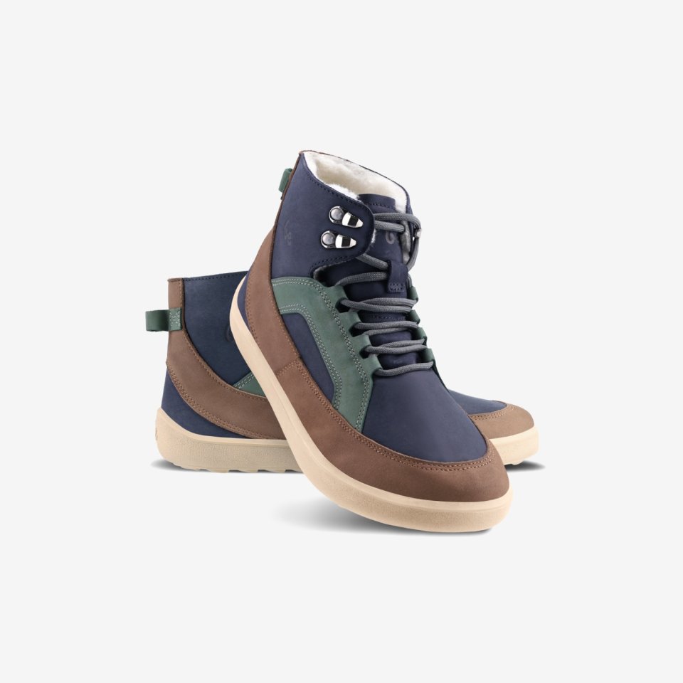 Barefoot Boots Be Lenka York - Navy, Brown & Beige