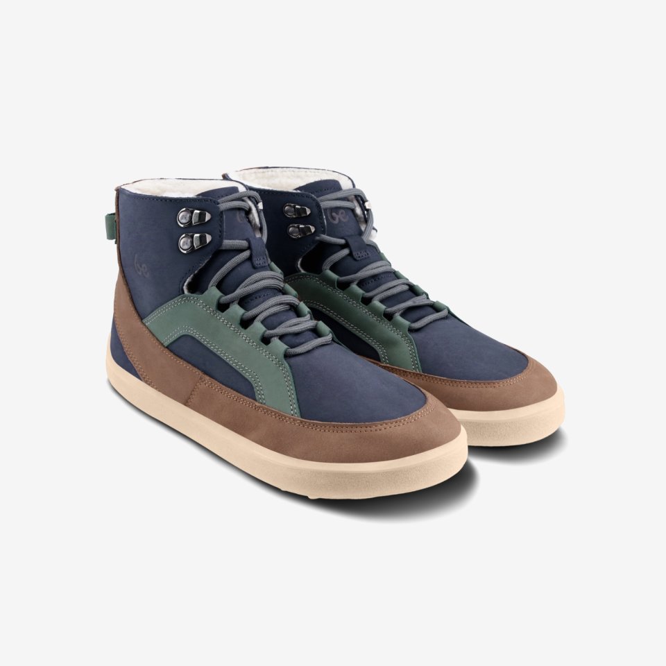 Barefoot Boots Be Lenka York - Navy, Brown & Beige