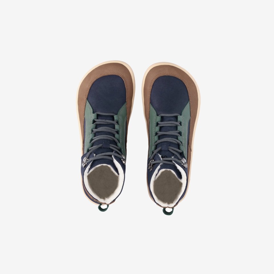 Barefoot Boots Be Lenka York - Navy, Brown & Beige