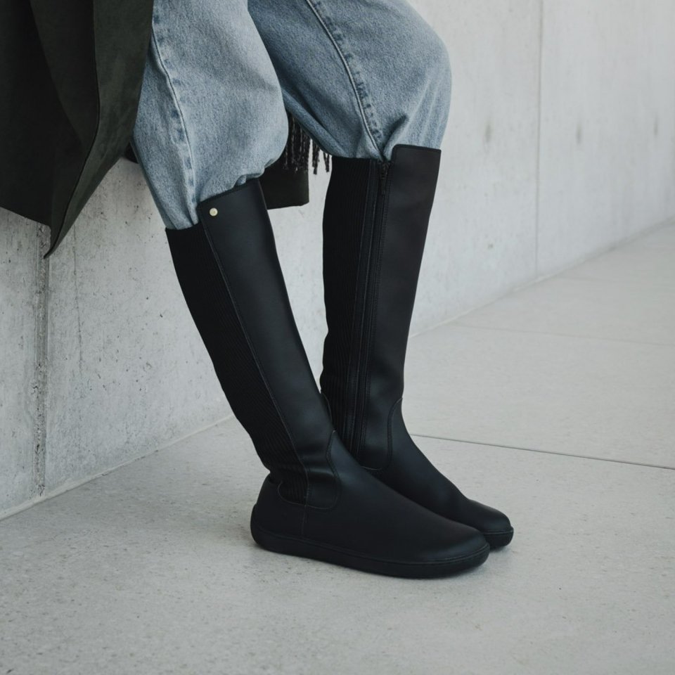 Barefoot Knee-High Boots Be Lenka Symphony - Black