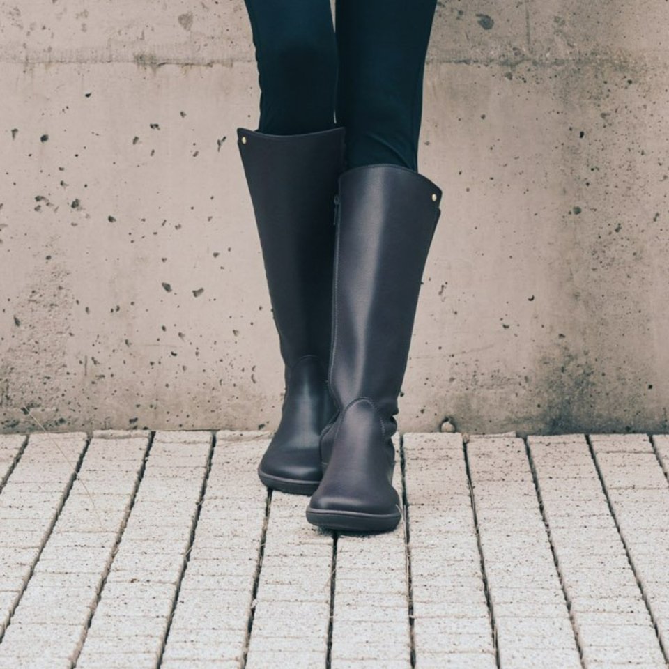 Barefoot Knee-High Boots Be Lenka Symphony - Black