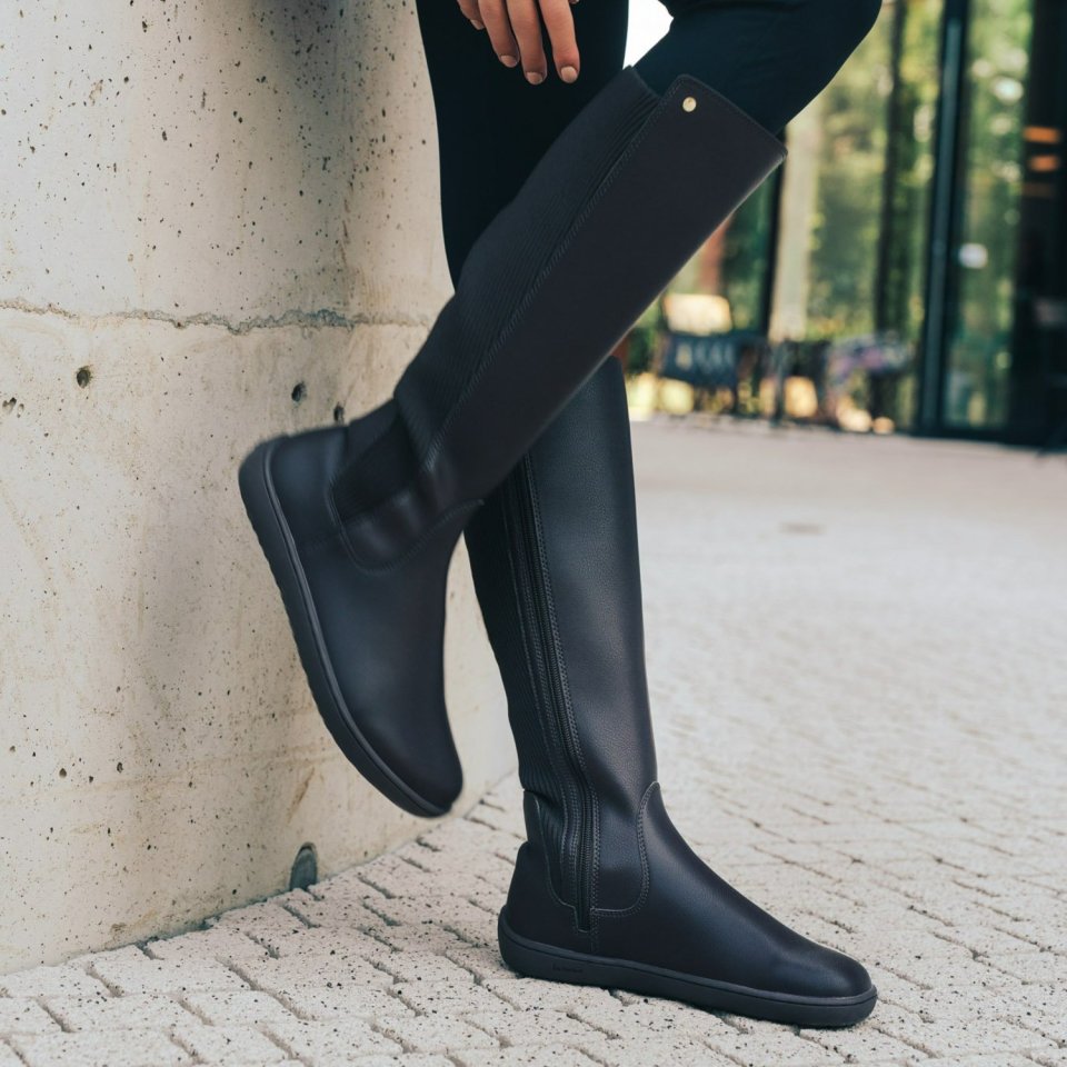 Barefoot Knee-High Boots Be Lenka Symphony - Black
