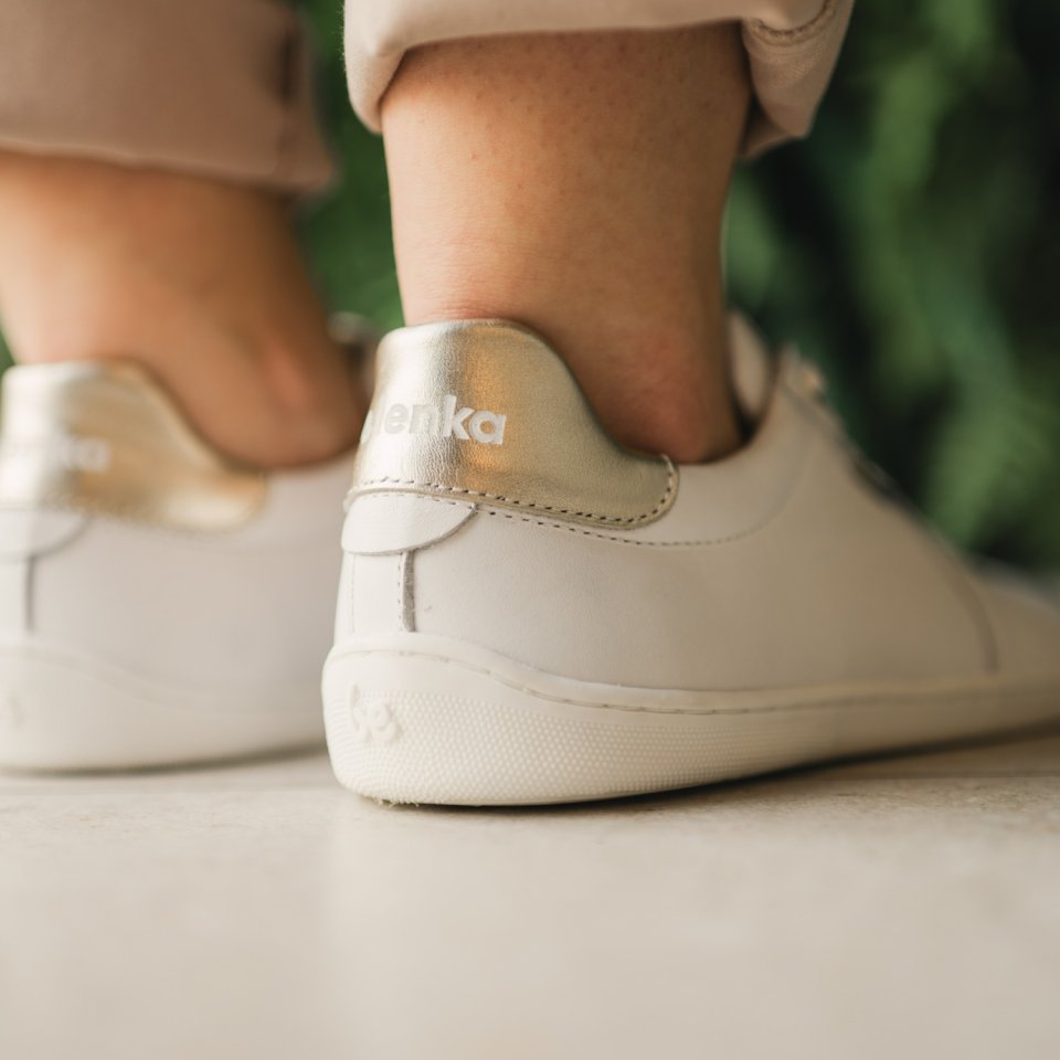 Barefoot Shoes Be Lenka Royale - White & Gold
