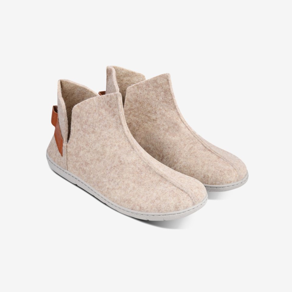 Barefoot slippers Be Lenka Chillax - Ankle-cut - Beige