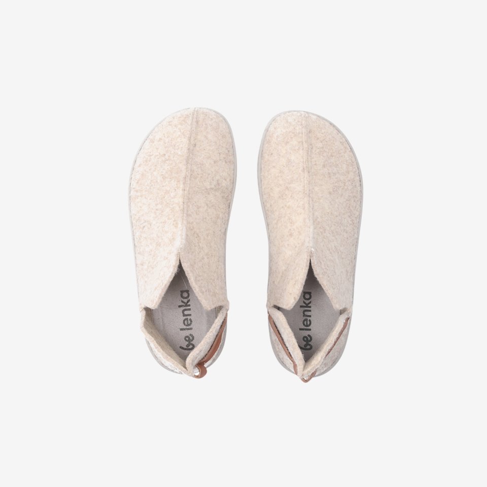 Barefoot slippers Be Lenka Chillax - Ankle-cut - Beige
