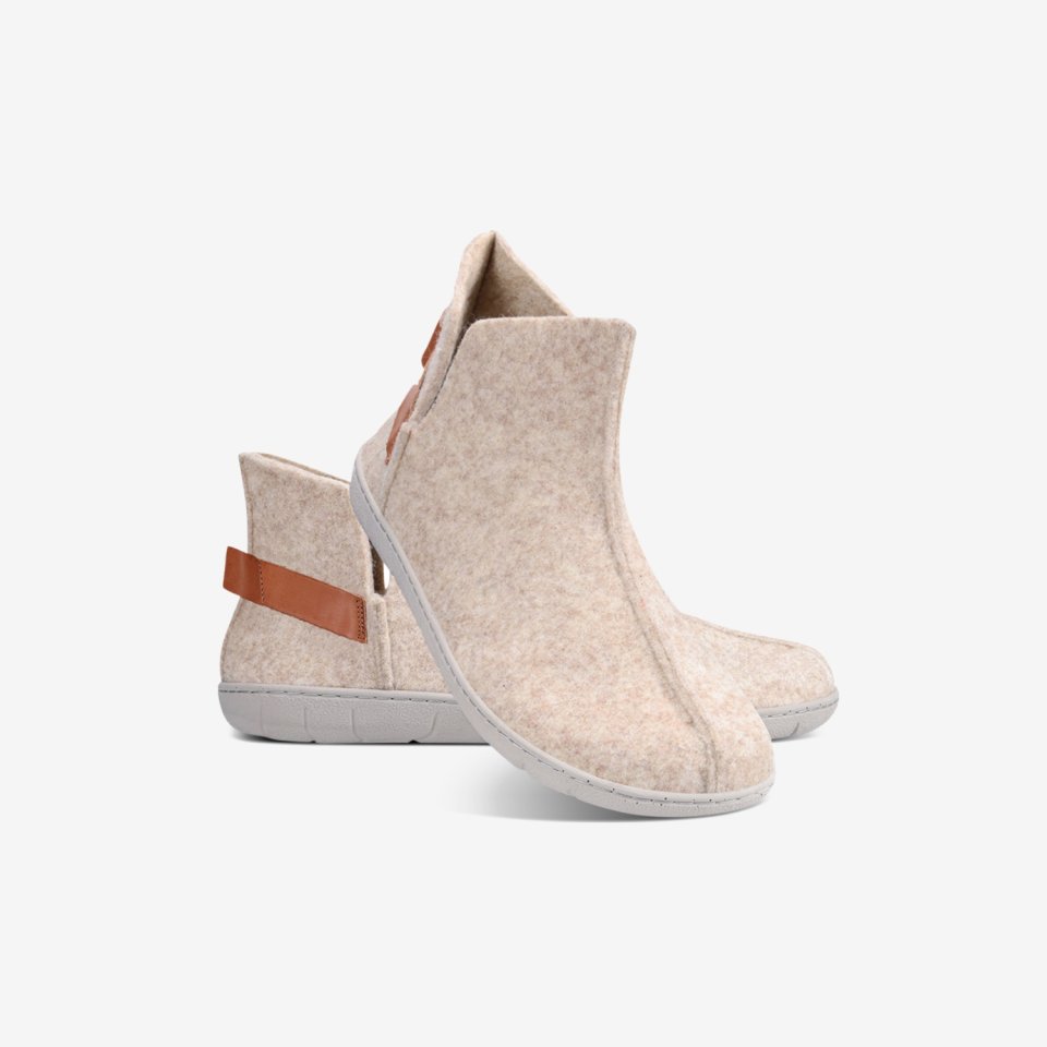 Barefoot slippers Be Lenka Chillax - Ankle-cut - Beige