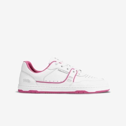 Barefoot Sneakers Barebarics Arise - White & Raspberry Pink