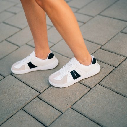Barefoot Sneakers Barebarics Icara - White & Beige