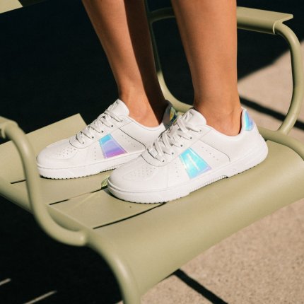 Barefoot Sneakers Barebarics Icara - White & Pastel Iridescent