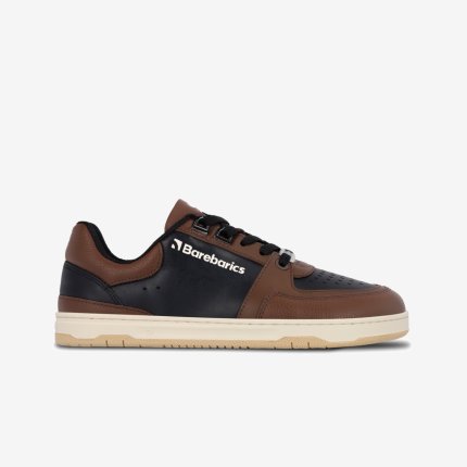 Barefoot Sneakers Barebarics Wave - Black & Dark Brown