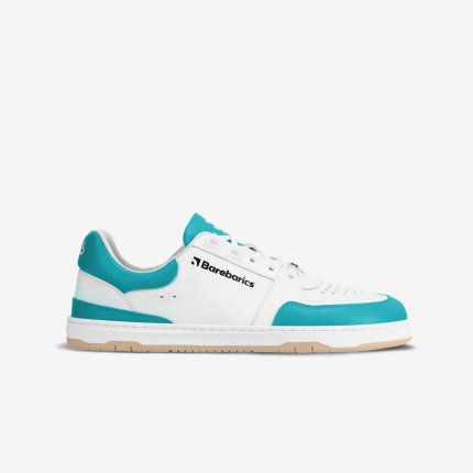 Barefoot Sneakers Barebarics Wave - White & Dark Turquoise