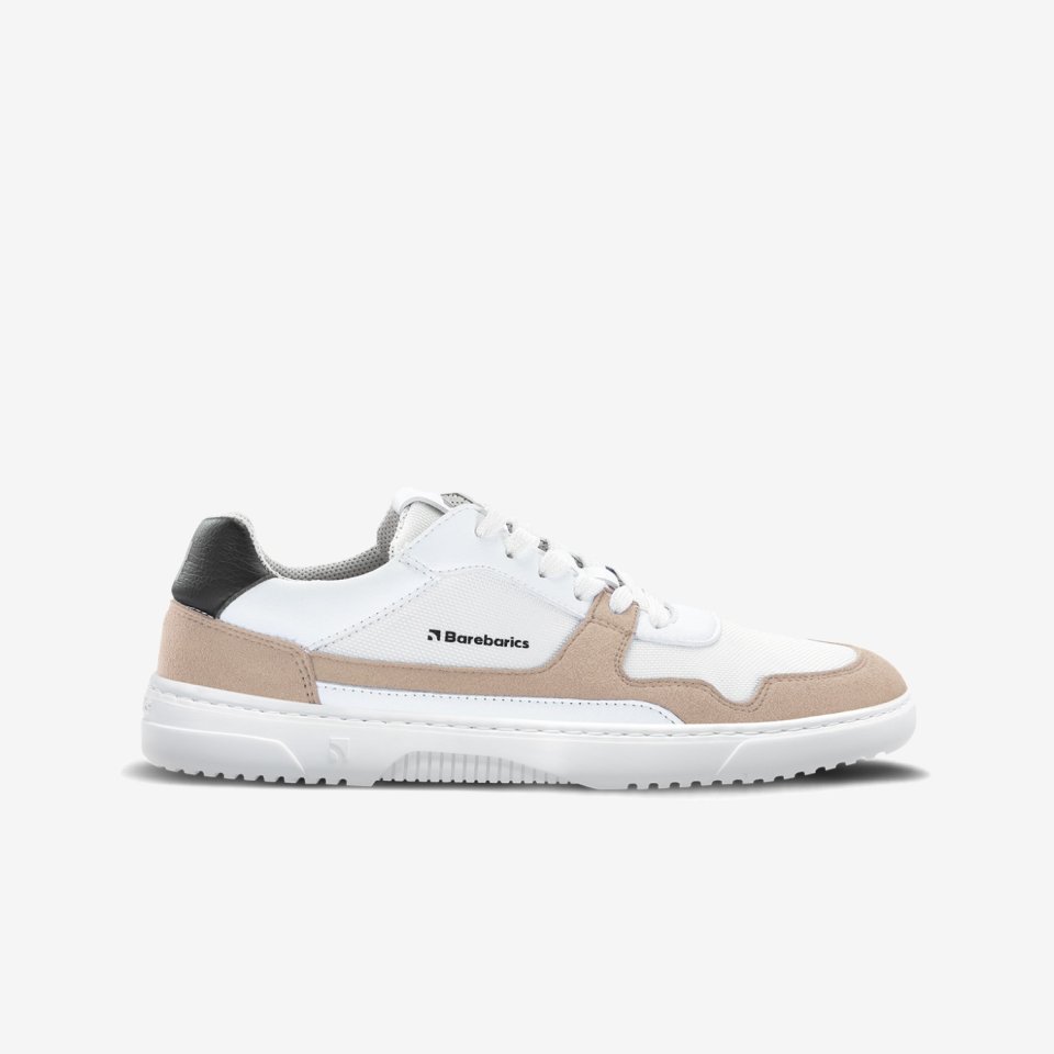 Barefoot Sneakers Barebarics - Zing - White & Beige