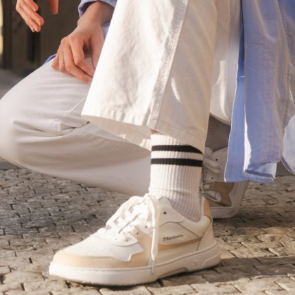 Barefoot Sneakers Barebarics Zing - White & Cream