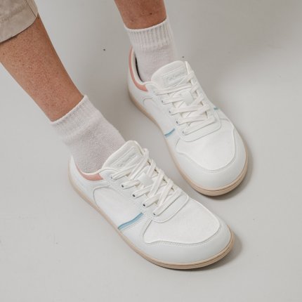 Barefoot Sneakers - Be Lenka Echo - White & Cotton Candy Vegan