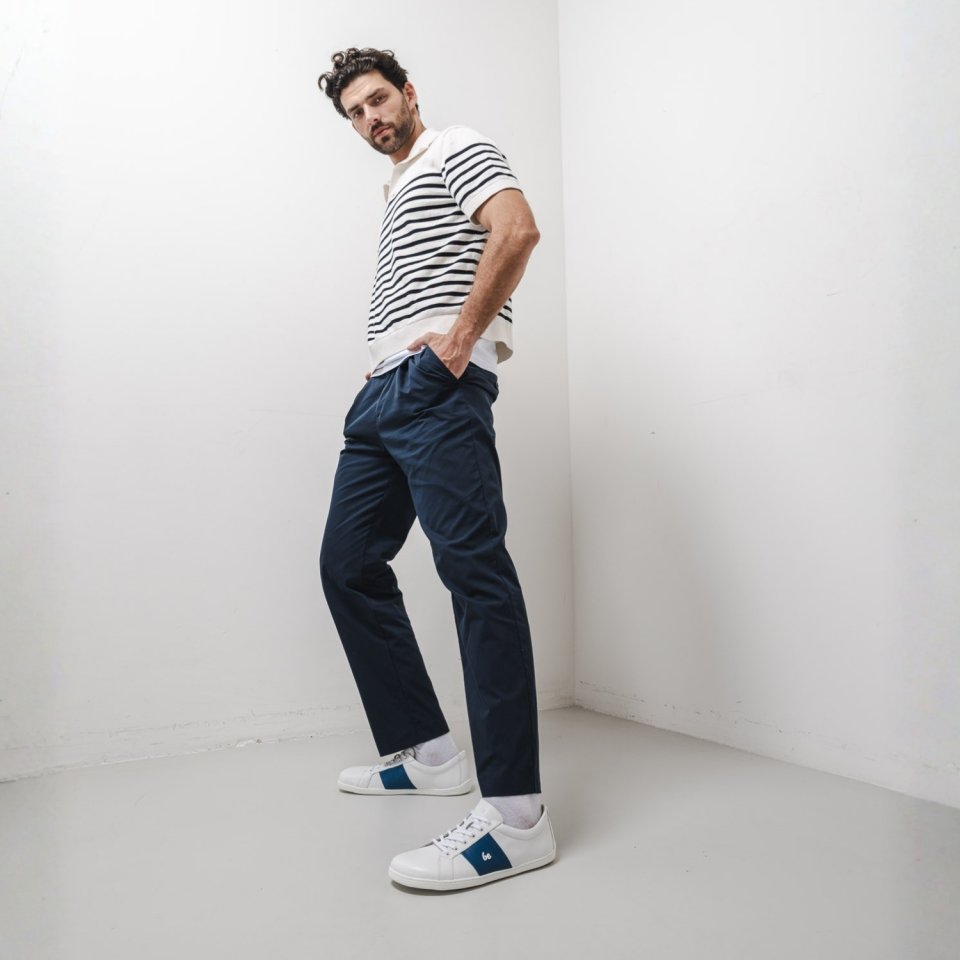 Barefoot Sneakers Be Lenka Elite - White & Dark Blue