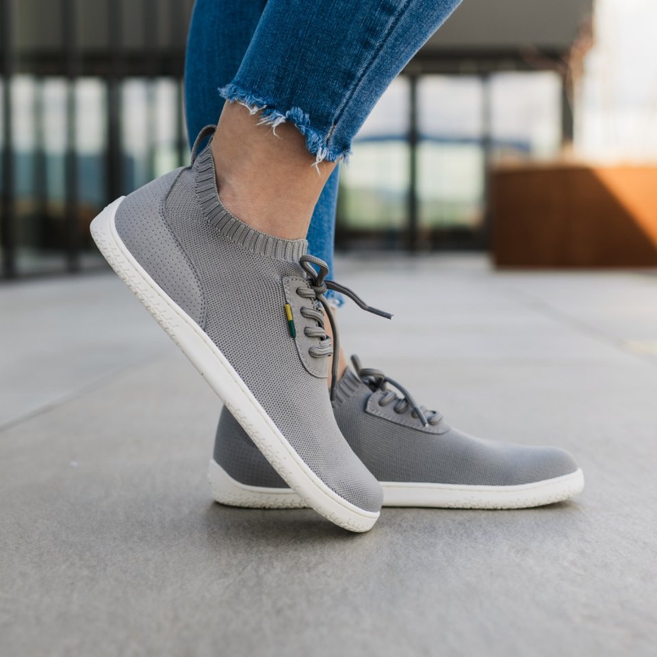 Barefoot Sneakers - Be Lenka Stride - Grey & White